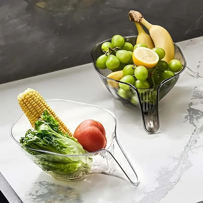 Cesta de Drenaje Multifuncional – ¡Tu Aliada Perfecta en la Cocina!