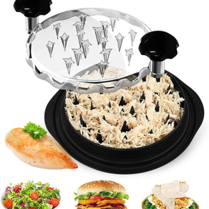 Deshilachador de Pollo y Carnes con Tapa Transparente – ¡Tritura en Segundos!