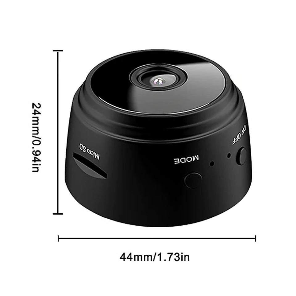 Mini Cámara WiFi Inalámbrica 1080P con Visión Nocturna HD – Súper Compacta y Multifuncional