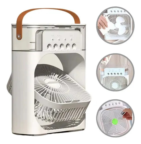 Ventilador 3 en 1 | ¡Refresca, Humidifica y Aromatiza tu Ambiente!